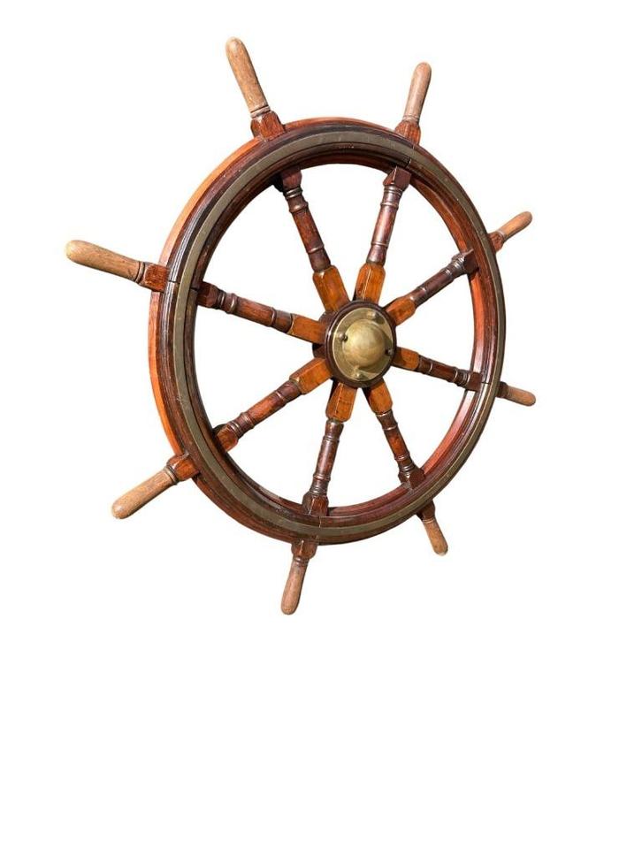 heel groot zwaar origineel oud stuurwiel stuurrad 135 cm, Watersport en Boten, Accessoires en Onderhoud, Gebruikt, Overige typen