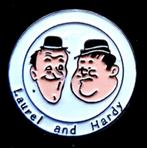 Laurel and Hardy pin, Verzamelen, Speldjes, Pins en Buttons, Verzenden, Nieuw, Figuurtje, Speldje of Pin