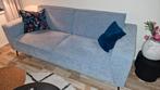 Mooie ice blauwe bank te koop, Huis en Inrichting, Ophalen, Zo goed als nieuw, 75 tot 100 cm