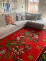 Kelim kilim handgeweven Tapijt vloerkleed bloemen Bessarabic, Huis en Inrichting, 200 cm of meer, 200 cm of meer, Gebruikt, Rechthoekig