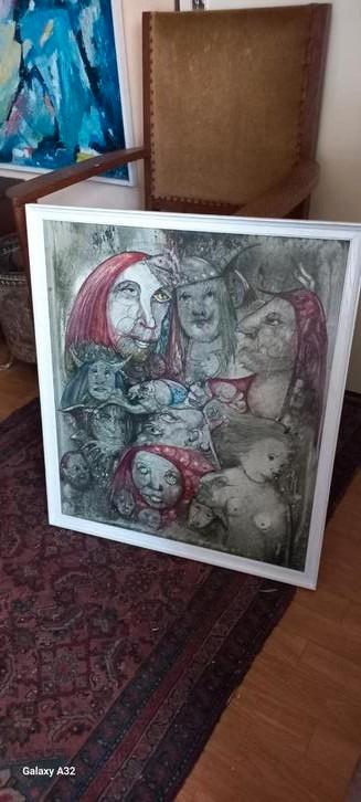 Droombeeld Bert Heckers ( Maastricht ), Antiek en Kunst, Kunst | Schilderijen | Klassiek, Ophalen of Verzenden