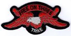 Trike Free on three stoffen opstrijk patch embleem #1, Ophalen of Verzenden, Nieuw