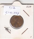 S12-G09-0329 Verenigde Staten 1 cent 1969  KM# 201 VF Lincol, Postzegels en Munten, Munten | Amerika, Losse munt, Verzenden, Noord-Amerika