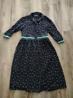 Mooie grijze jurk met knopen en bloemetjes Fish&Chips, 158., Meisje, Onb, Ophalen of Verzenden, Jurk of Rok