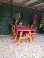 Gratis stevige eetset, tafel met 4 stoelen, Huis en Inrichting, Tafels | Eettafels, Ophalen of Verzenden, Gebruikt, Vier personen