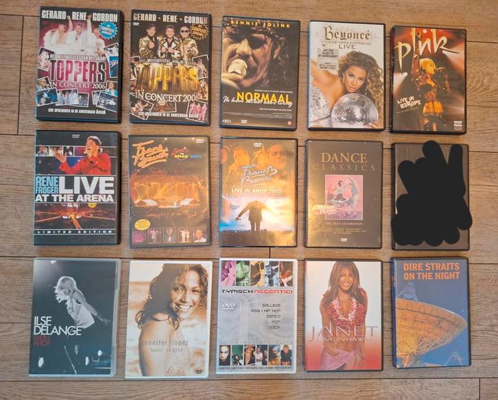14x Muziek DVD, Cd's en Dvd's, Dvd's | Muziek en Concerten, Zo goed als nieuw, Muziek en Concerten, Alle leeftijden, Ophalen of Verzenden