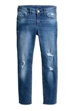 H&M skinny fit stretch Worn jeans spijkerbroek blauw 164, Broek, Meisje, H&M, Nieuw