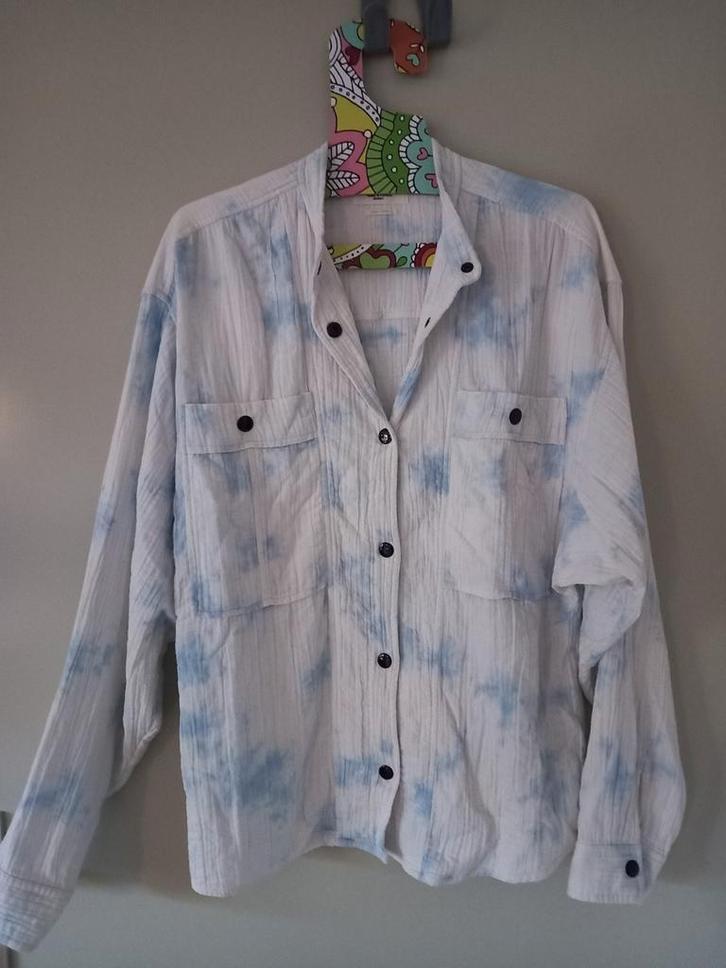 Isabel Marant Blouse - Tie Dye, Kleding | Dames, Blouses en Tunieken, Zo goed als nieuw, Maat 38/40 (M), Blauw, Verzenden