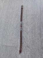 Nieuwe heren armband stainless steel. 20 cm, Sieraden, Tassen en Uiterlijk, Armbanden, Ophalen of Verzenden, Nieuw, Goud, Staal