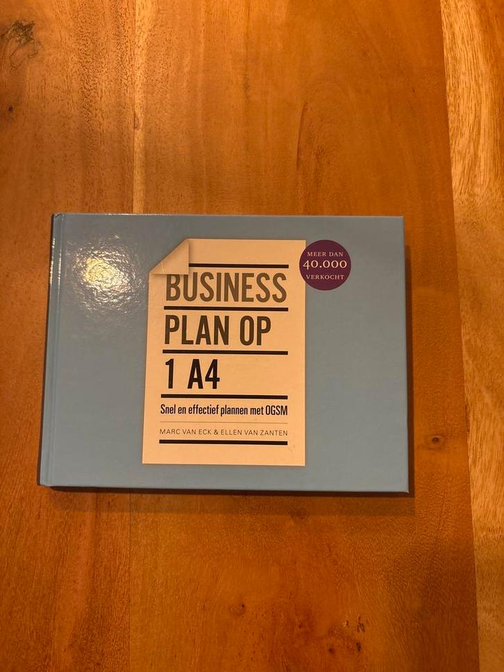 Business Plan op 1 A4 - Zo Goed Als Nieuw!, Boeken, Economie, Management en Marketing, Zo goed als nieuw, Management, Ophalen of Verzenden