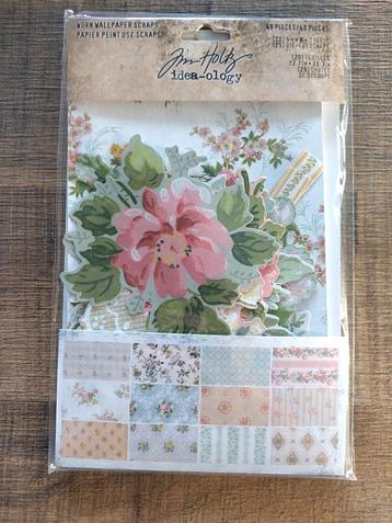 Tim Holtz Idea-ology “Worn Wallpaper Scraps” #TH94122 beschikbaar voor biedingen
