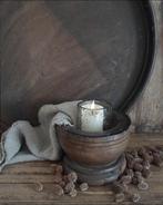 12280 V Oude houten vijzel M, Antiek en Kunst, Verzenden