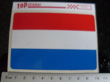 sticker nederland NL holland vlag land rood wit blauw beschikbaar voor biedingen