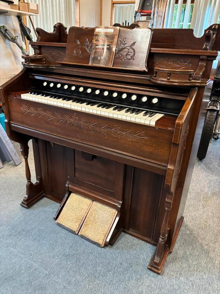 Esty harmonium met doorlopende Harp, Muziek en Instrumenten, Orgels, Gebruikt, Harmonium, 1 klavier, Ophalen