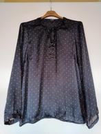 Fraaie blouse van topmerk Promiss, maat 42, donkerblauw., Promiss, Blauw, Maat 42/44 (L), Ophalen of Verzenden
