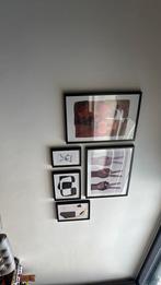 Fotolijsten met posters, Ophalen, Gebruikt, Hout, 100 tot 125 cm