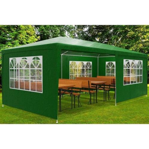 Partytent, feesttent, paviljoen Rimini 3x6 meter groen, Tuin en Terras, Partytenten, Nieuw, Partytent, 2 meter of meer, 5 tot 8 meter