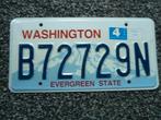Kentekenplaat licenseplate Washington 4 USA, Verzenden, Gebruikt, Auto's