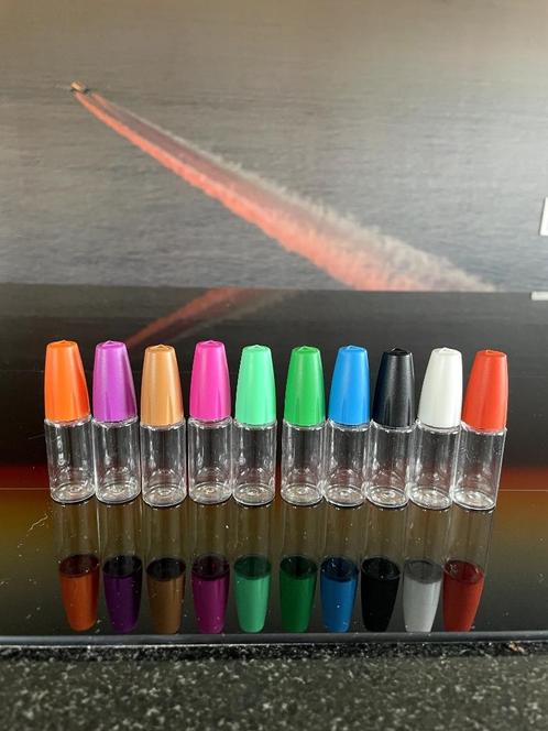 PET-, nagellak-, parfum-, aroma-, lijm-,  oogdruppel flesjes, Sieraden, Tassen en Uiterlijk, Overige Accessoires, Nieuw, Ophalen of Verzenden