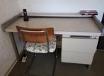 stalen bureautje, Ophalen of Verzenden, Gebruikt, Bureau