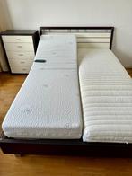 Bed, Auping spiralen bodem, 1 elekt. Verstelbaar, inc.matras, Huis en Inrichting, Slaapkamer | Bedden, Overige materialen, 140 cm