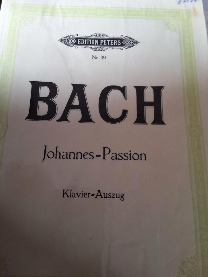 Partituur Johannes Passion, Boeken, Muziek, Gelezen, Overige onderwerpen, Ophalen