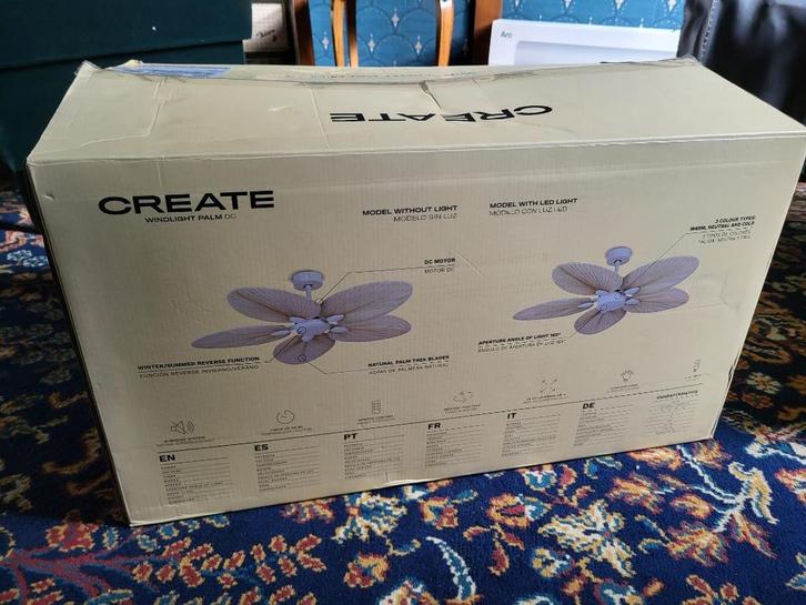 hele mooie plafondventilator, Witgoed en Apparatuur, Ventilatoren, Zo goed als nieuw, Plafondventilator, Ophalen