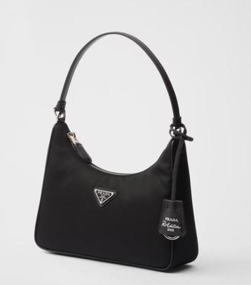 Prada Re-Edition 2005 Re-Nylon en affiano mini tas. beschikbaar voor biedingen