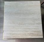 Massieve travertin salontafel, Ophalen, 100 tot 150 cm, 50 tot 100 cm, Zo goed als nieuw