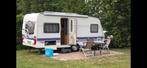 Hobby UFE460 De Luxe Easy 2008 , Mover, Luifel, Voortent., Caravans en Kamperen, Caravans, Vast bed, Rondzit, Hobby, Kachel