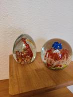 Set van 2 glazen presse papier,glaskunst, Antiek en Kunst, Antiek | Glas en Kristal, Ophalen of Verzenden