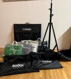 Foto Achtergrond Doeken/ lampen Set en mini fotostudio, Ophalen, Zo goed als nieuw, Overige typen