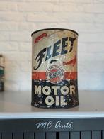 Vintage Fleet Motor Oil Blik Elreco, Ophalen of Verzenden
