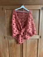 Nieuwe gwhaakte omslagdoek kleur abrikoos, Ophalen of Verzenden, Nieuw, Maat 46/48 (XL) of groter, Overige kleuren