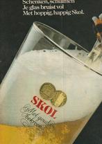 Retro reclame 1976 Skol bier pils je glas bruist vol, Verzamelen, Verzenden, Overige typen