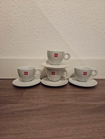 Illy Espresso/Cappuccino Kopjes & Schotels - 4 Sets beschikbaar voor biedingen