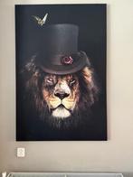 Canvas Posterjunkie: Classy Lion 100x150cm, Ophalen, 75 tot 100 cm, Foto of Poster, 75 cm of meer