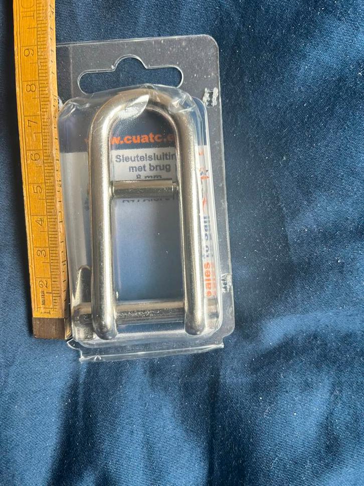 Nieuwe Sleutelsluiting met Brug 8mm, Watersport en Boten, Accessoires en Onderhoud, Nieuw, Lijn of Blok, Ophalen of Verzenden