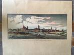 Oude prent Panorama van de stad Nijmegen van Mathias Merian, Antiek en Kunst, Kunst | Etsen en Gravures, Ophalen