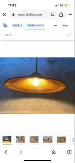 Vintage Bamboe Hanglamp Jaren 60, Huis en Inrichting, Lampen | Hanglampen, Ophalen of Verzenden, Gebruikt, Hout, 75 cm of meer