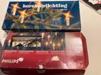 2 X OUDE KERSTVERLICHTING, MET 15 EN 16 KAARSLAMPJES, Ophalen, Gebruikt