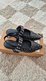 Sacha leren slingbacks zwart met studs maat 36, Kleding | Dames, Schoenen, Zwart, Zo goed als nieuw, Sacha, Sandalen of Muiltjes