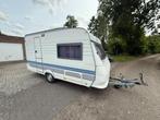Mooi Hobby caravan met buitentent, Caravans en Kamperen, Caravans, Rondzit, Hobby, Tot en met 2, Particulier