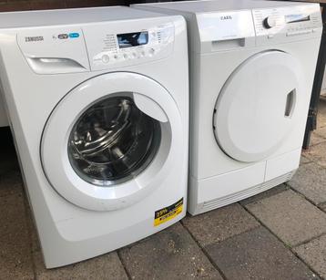 Wasmachine zanussie—warmtepompdroger aeg beschikbaar voor biedingen