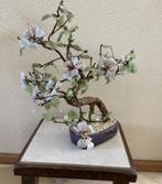 Chinese kunstboom bonsai met bloemen /blaadjes van jade glas, Antiek en Kunst, Ophalen of Verzenden
