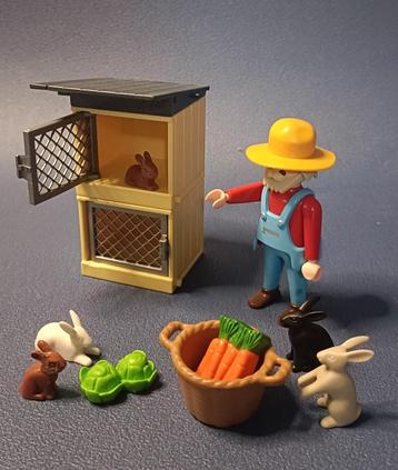 Playmobil 4491Opa met Konijnenhok  beschikbaar voor biedingen