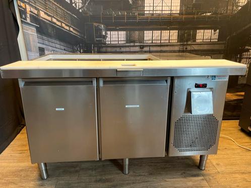 2 deurs koelwerbank met salade bar 21 rvs bakjes, Zakelijke goederen, Horeca | Keukenapparatuur, Ophalen of Verzenden