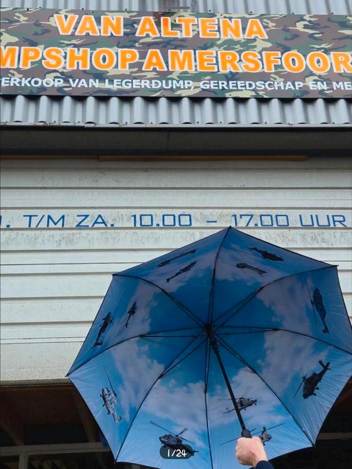 Bijzondere paraplu van het NL leger blauw, Sieraden, Tassen en Uiterlijk, Paraplu's, Nieuw, Blauw, Ophalen of Verzenden