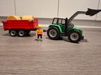 Playmobil Tractor met Aanhanger 6130 complete set, Ophalen, Zo goed als nieuw, Jongen of Meisje
