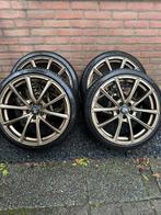 Enkei SC50 - Mat Bronze - 18 Inch - 5x100 - 215/35ZR18 - VAG, Auto-onderdelen, Banden en Velgen, Ophalen, 18 inch, Banden en Velgen